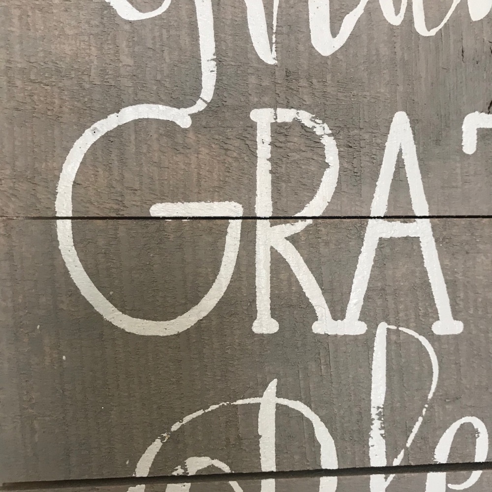 Rustic wood sign white lettering - Picture 6 of 7